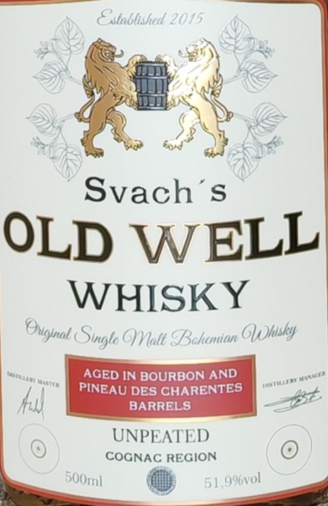 Svach's Old Well Whisky Bourbon&Pineau 51,9% 0,5l
