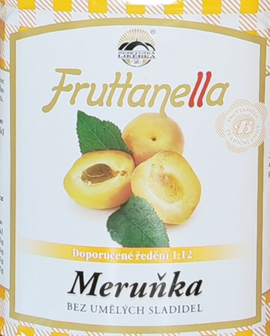 Sirup Fruttanella Meruňka 1l