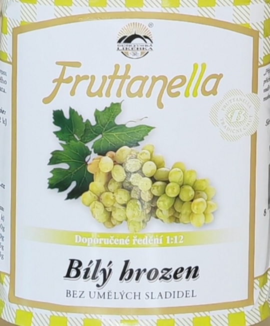 Sirup Fruttanella Bílý hrozen 1l