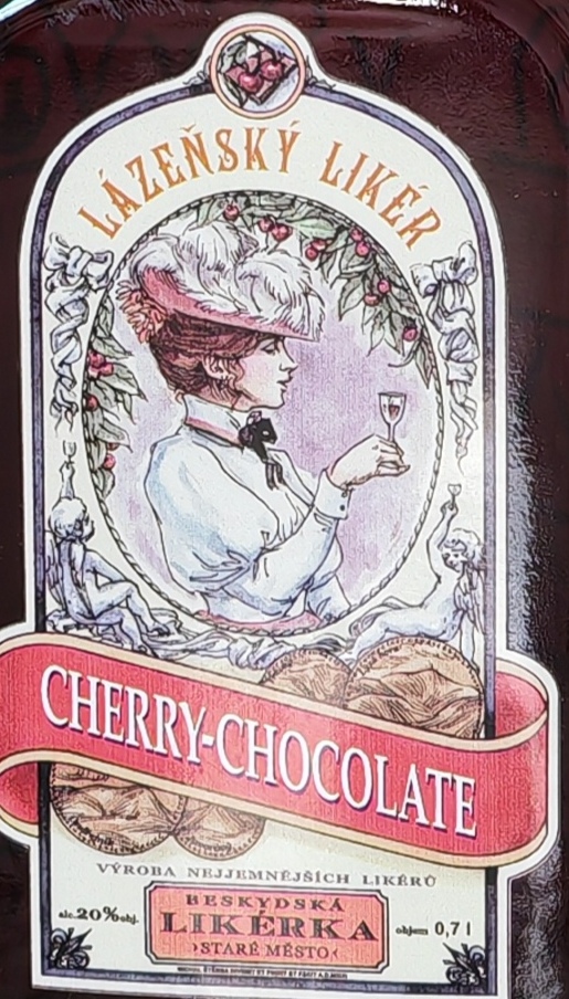 Lázeňský likér Cherry-chocolate 20% 0,05l