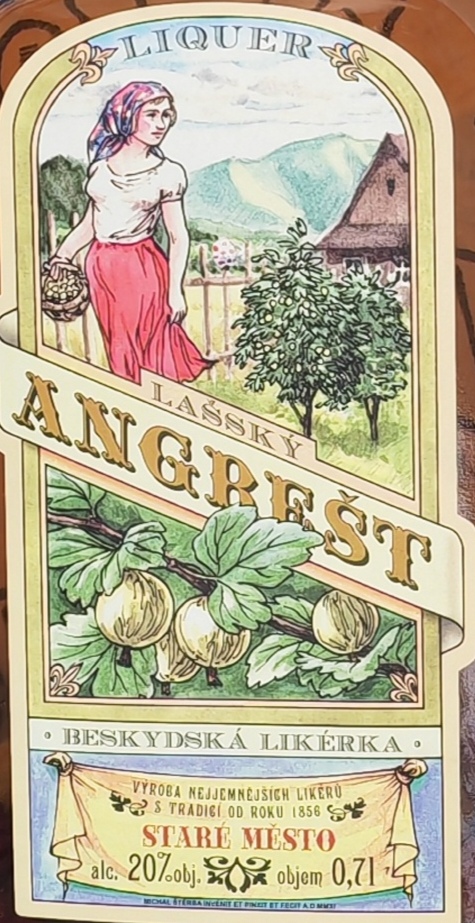 Lašský angrešt likér LUX 20% 0,7l