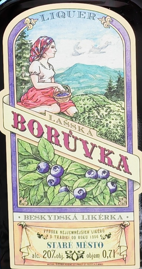 Lašská borůvka likér LUX 20% 0,7l