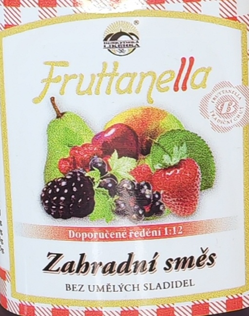 Sirup Fruttanella Zahradní směs 2l