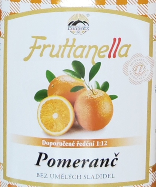 Sirup Fruttanella Pomeranč 2l