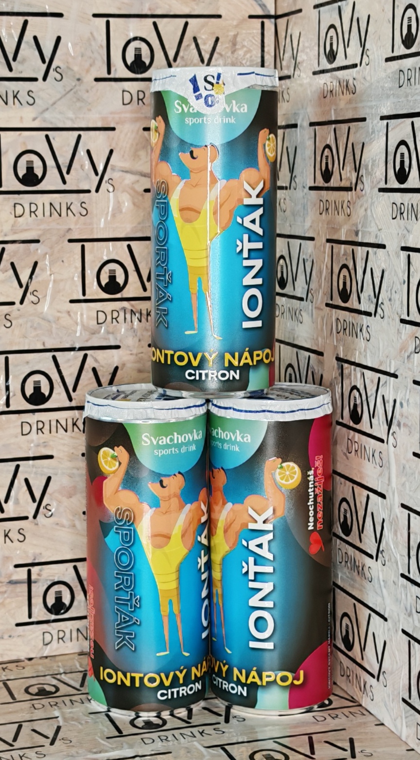 Svach sporťák Ionťák citron plech 250ml