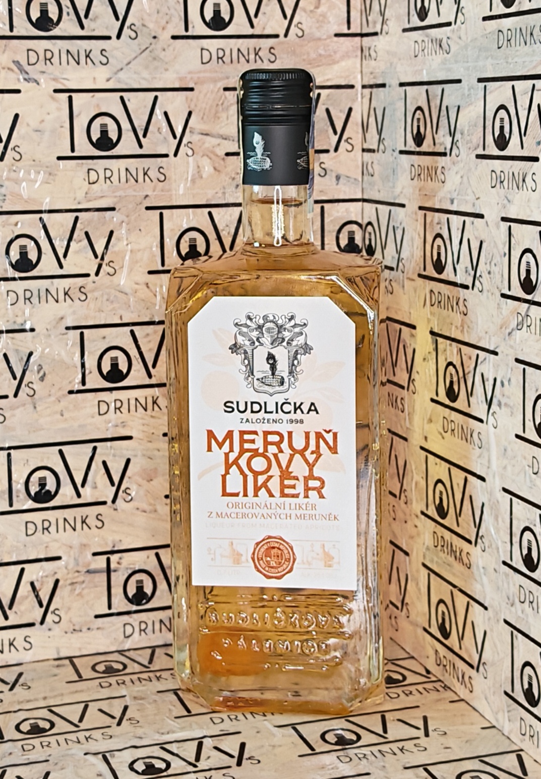 Sudličkův Meruňkový likér jemný 25% 0,7l