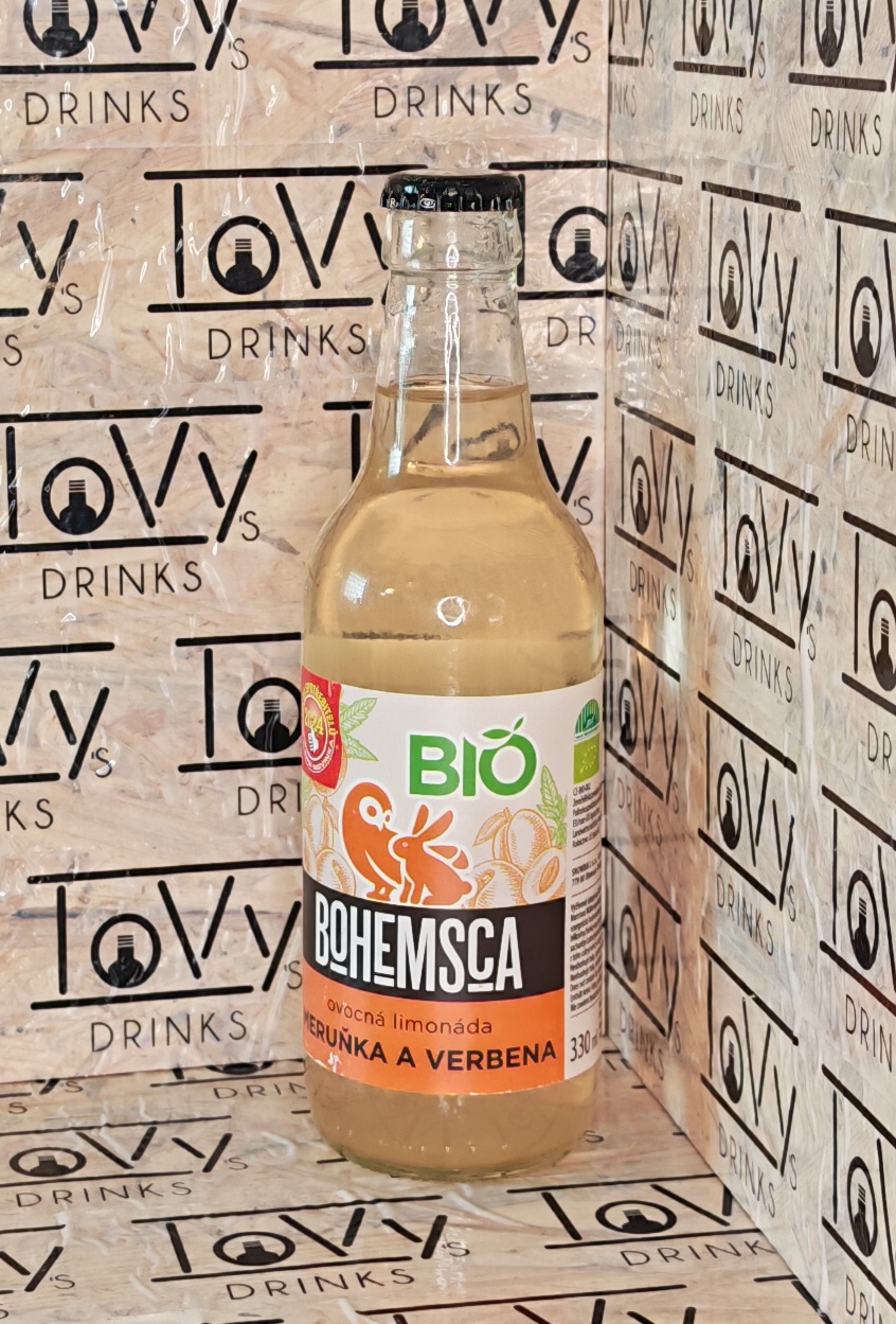 Bohemsca Bio limonáda meruňka a verbena sklo 330ml