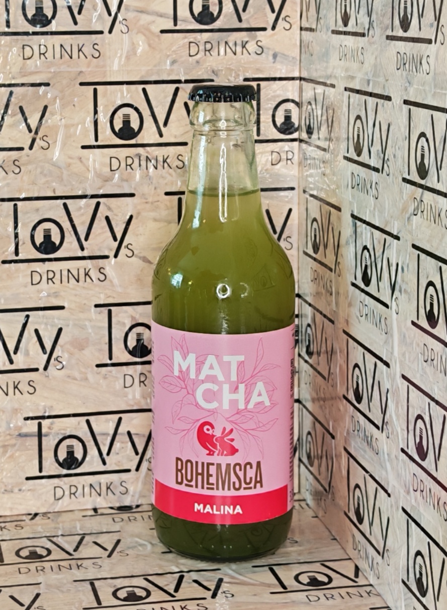 Bohemsca Matcha malina sklo 330ml