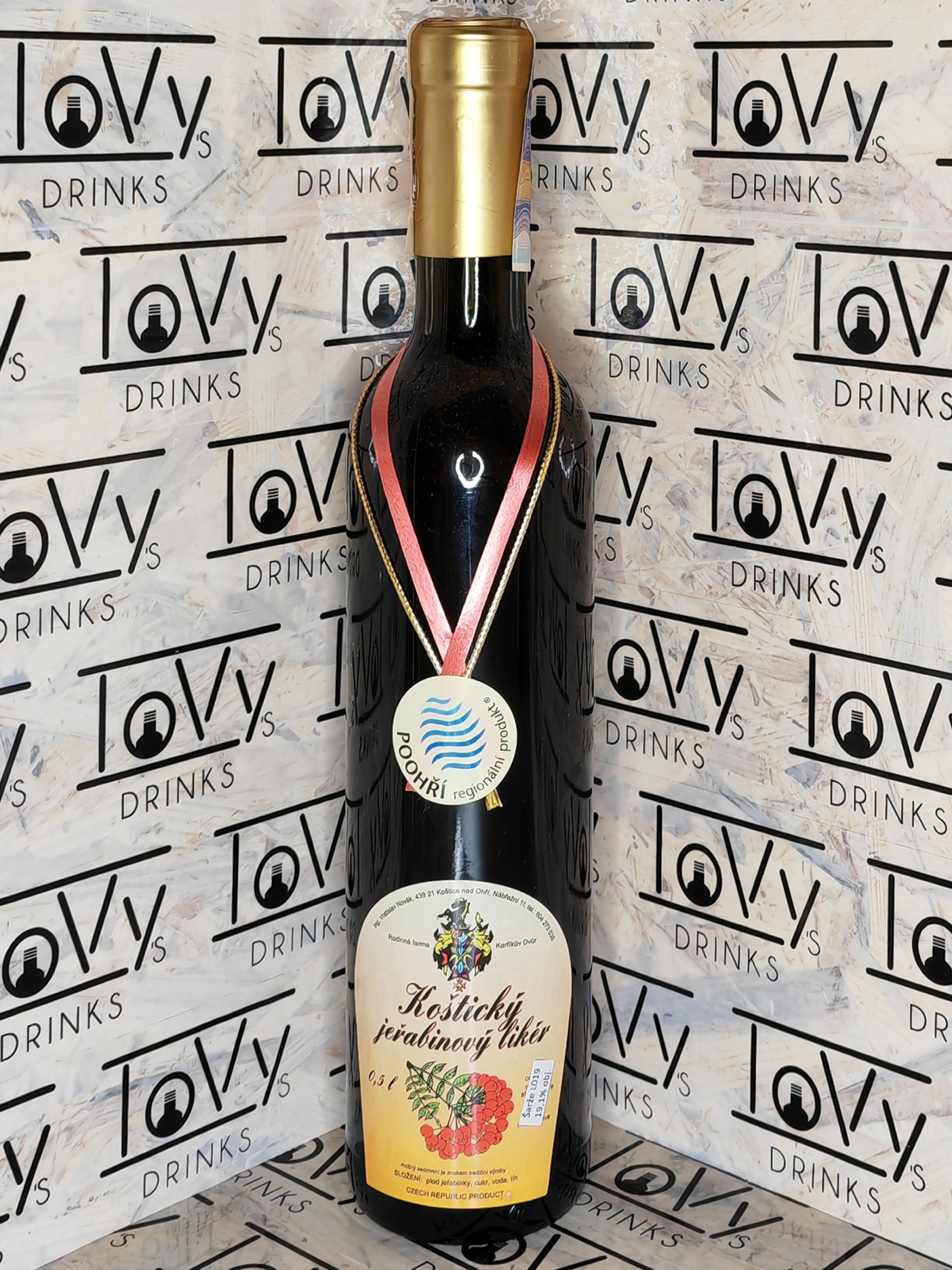 Koštický jeřabinový likér 19,1% 0,5l