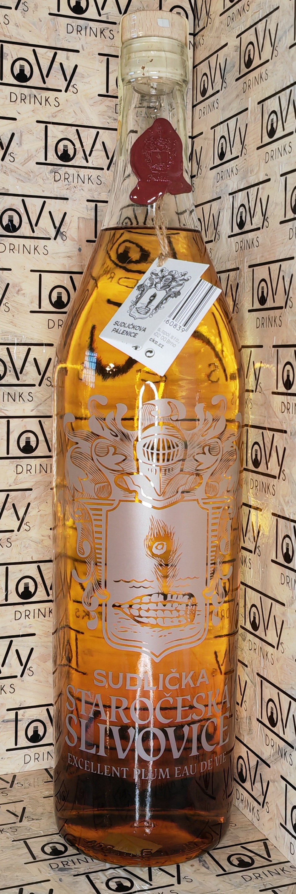 Sudličkova Staročeská slivovice dárková láhev 50% 3l