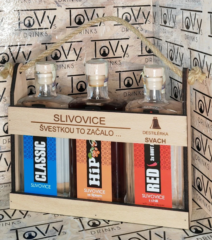 Sada Svach Slivovice 3x0,2l