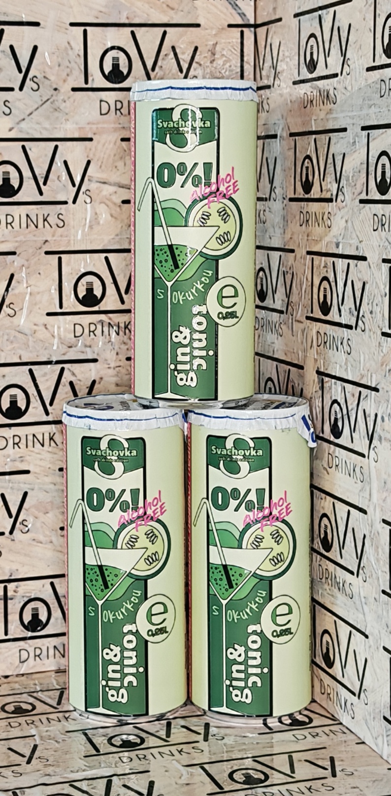 Svach gin&tonic okurka plech nealko 0% 250ml