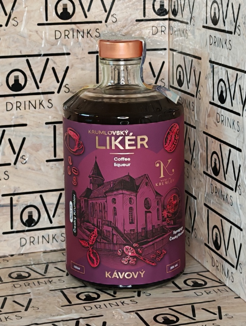 Krumlovský kávový likér 20% 0,5l