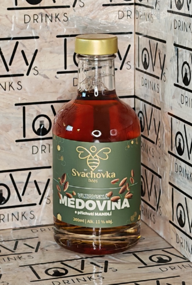 Vltavská medovina s příchutí mandlí 11% 0,2l