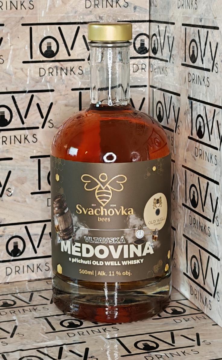 Vltavská medovina s příchutí OLD WELL whisky 11% 0,5l