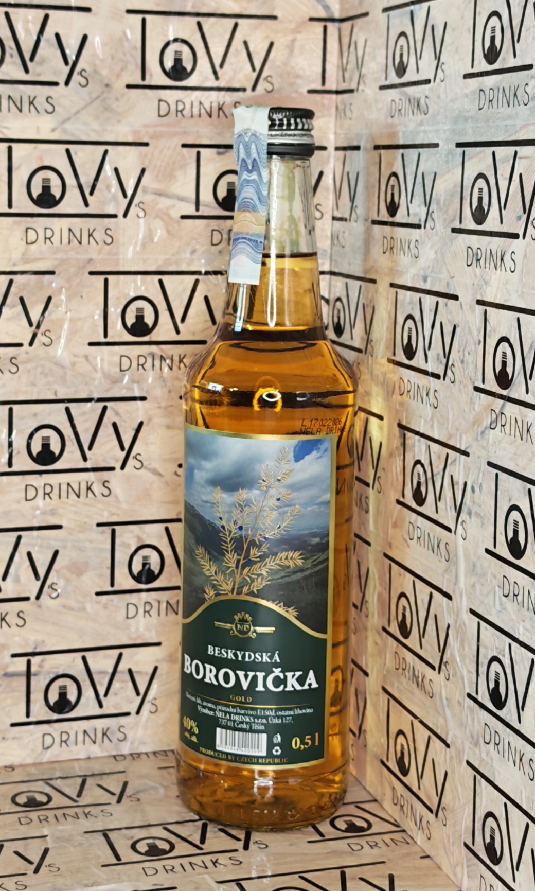 Beskydská borovička 40% 0,5l