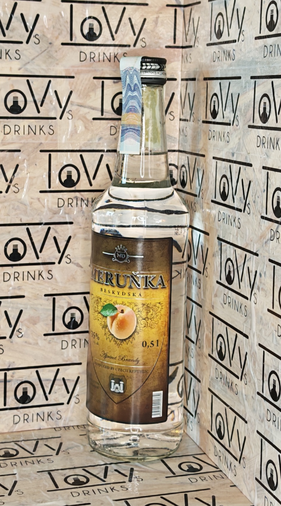 Beskydská meruňka 35% 0,5l