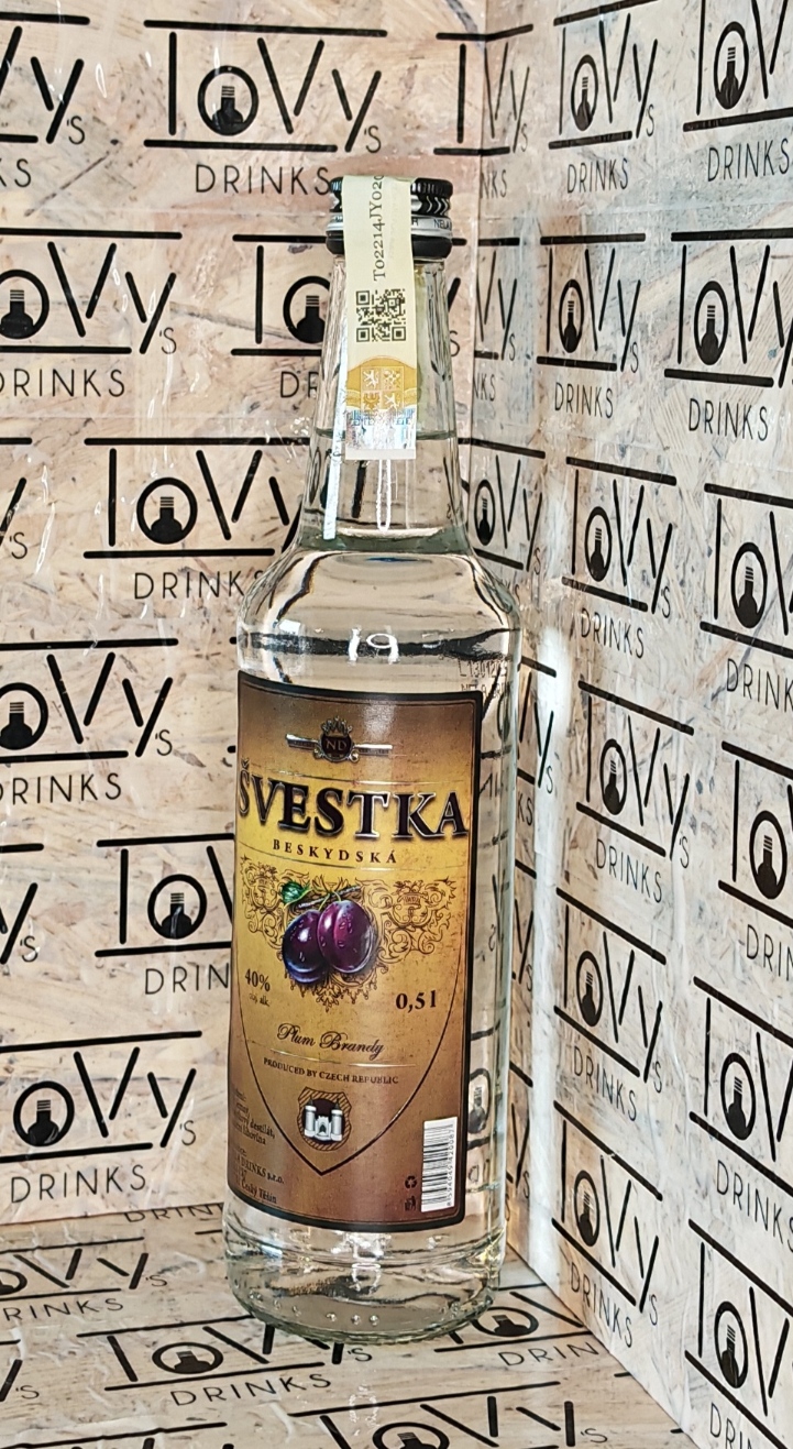 Beskydská švestka 40% 0,5l