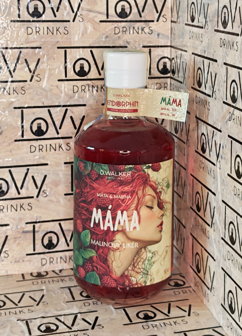 Endorphin Máma - malinový likér 25% 0,5l