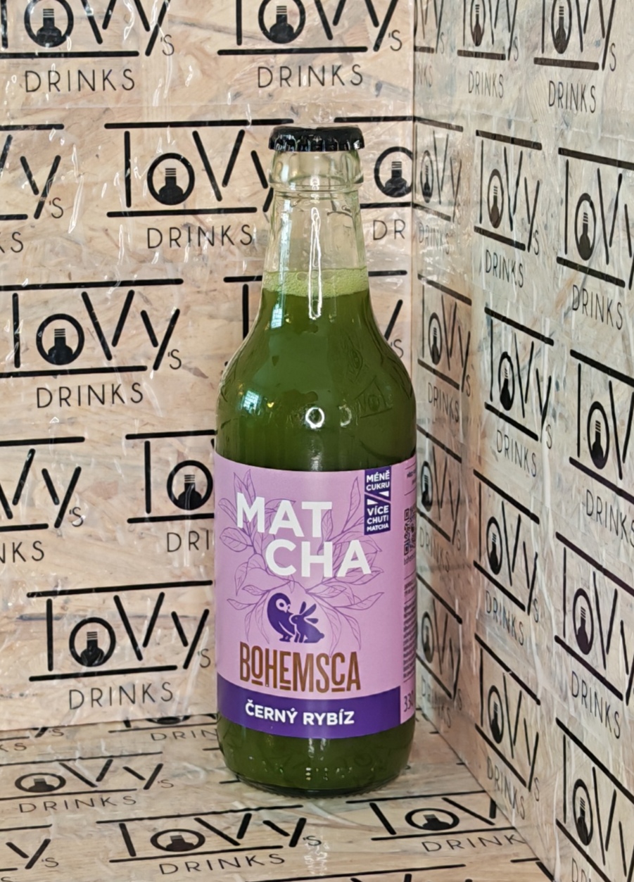Bohemsca Matcha černý rybíz sklo 330ml