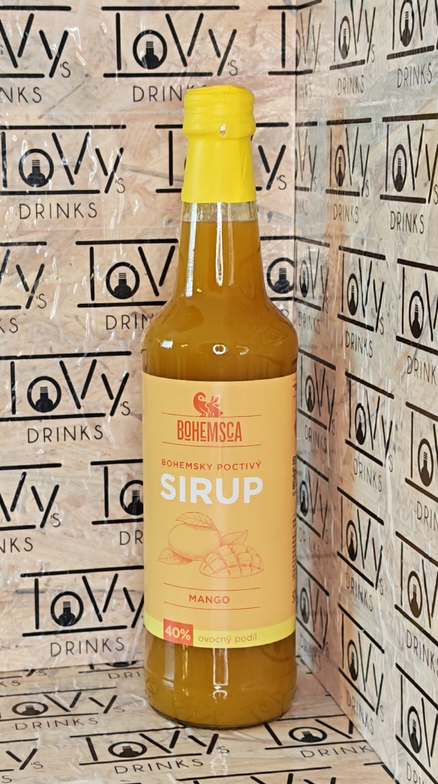 Bohemsca ovocný sirup mango sklo 500ml