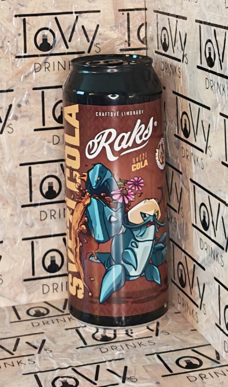 Raks Cola 500ml plech