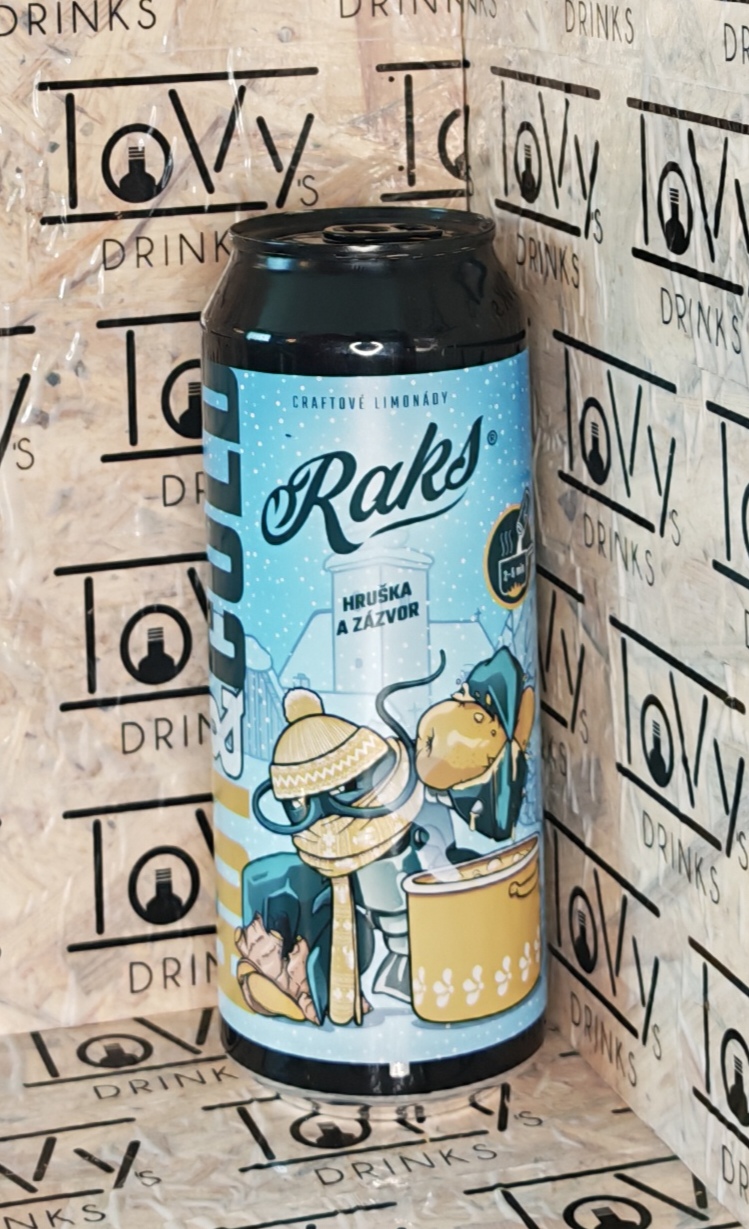 Raks Hot&Cold hruška a zázvor 500ml plech