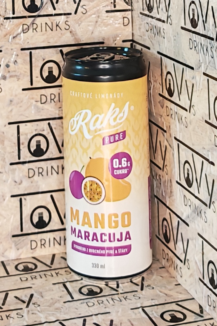 Raks Pure Mango - Maracuja 330ml plech