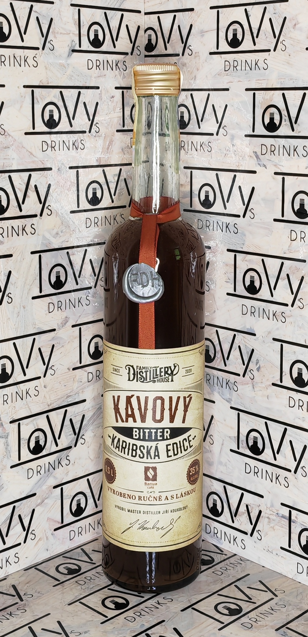 Kávový bitter karibská edice 35% 0,5l