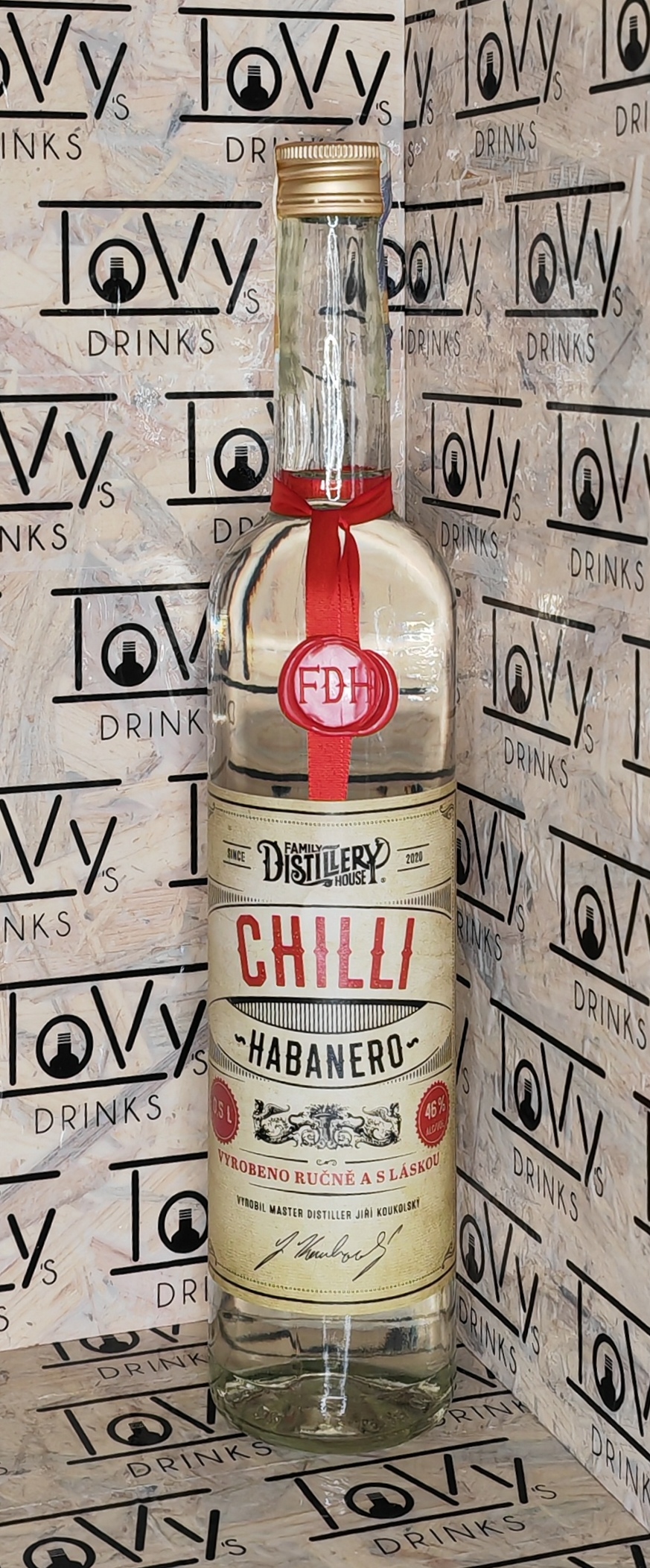 Chilliovice pálenka s chilli 46% 0,5l