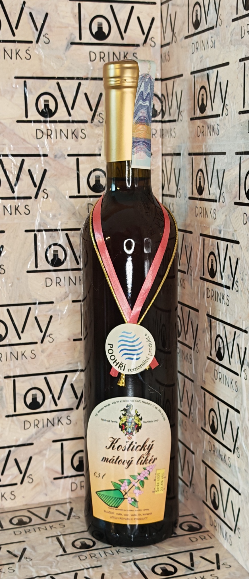 Koštický mátový likér 24,72% 0,5l