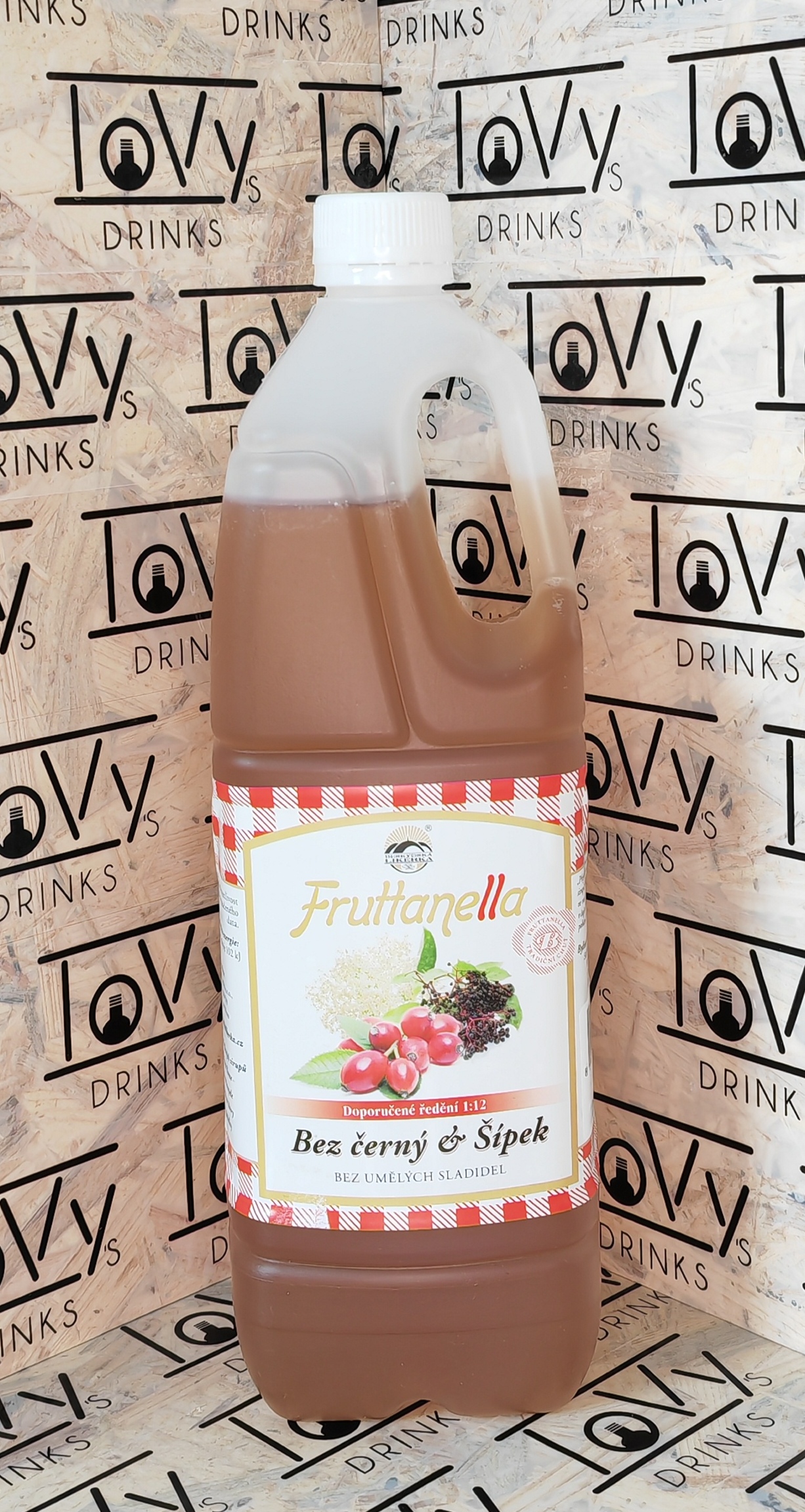 Sirup Fruttanella Bez černý a šípek 1l