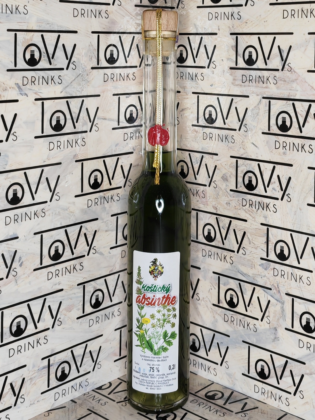 Koštický absinthe 75% 0,2l