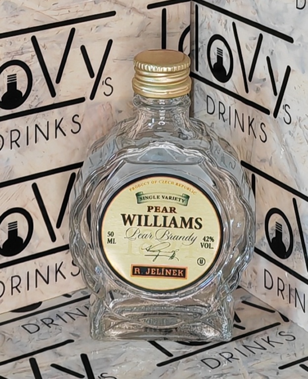 Hruškovice Williams kosher 42% 0,05l budík