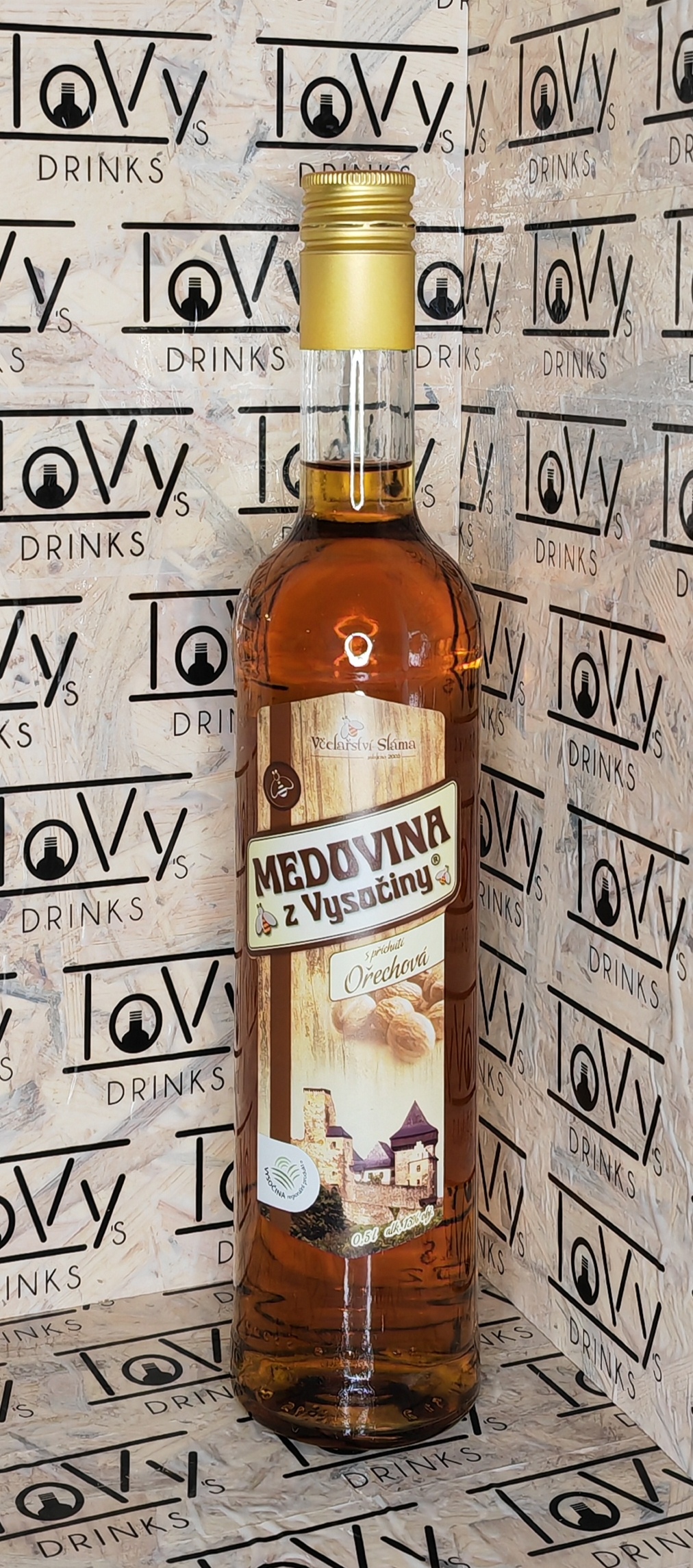 Medovina z Vysočiny ořechová 13% 0,5l