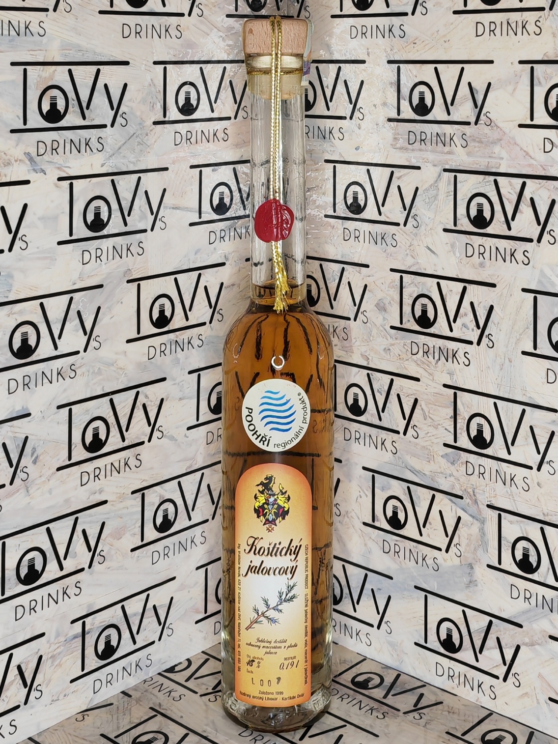 Koštický jalovcový destilát 46% 0,19l