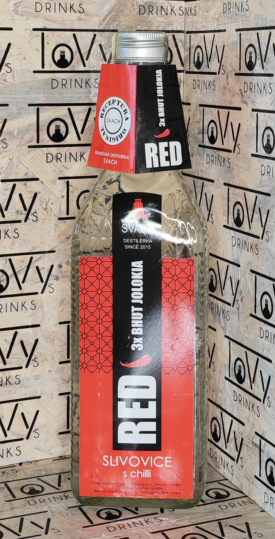 Slivovice RED Chilli 43% 0,7l