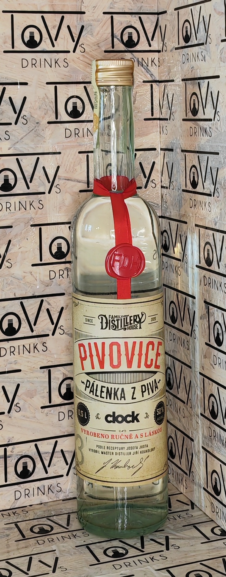 Pivovice pálenka z piva Clock limitovaná edice 3 52% 0,5l