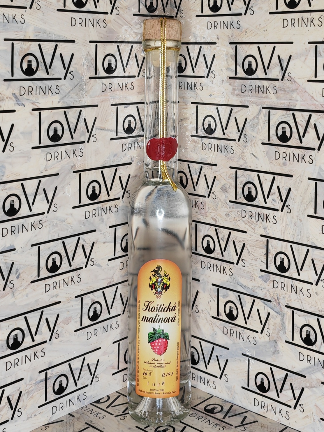 Koštická malinová pálenka 46% 0,19l