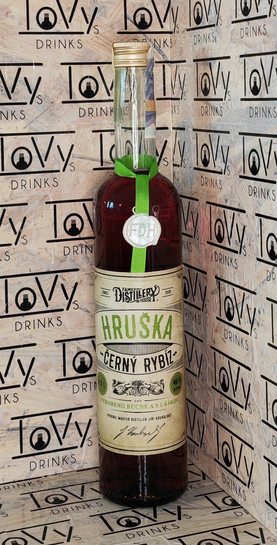 Hruška černý rybíz 46% 0,5l