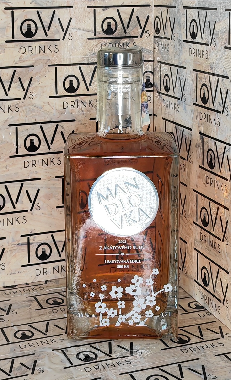 Mandlovka Exclussive 2023 z akátového sudu 38% 0,7l