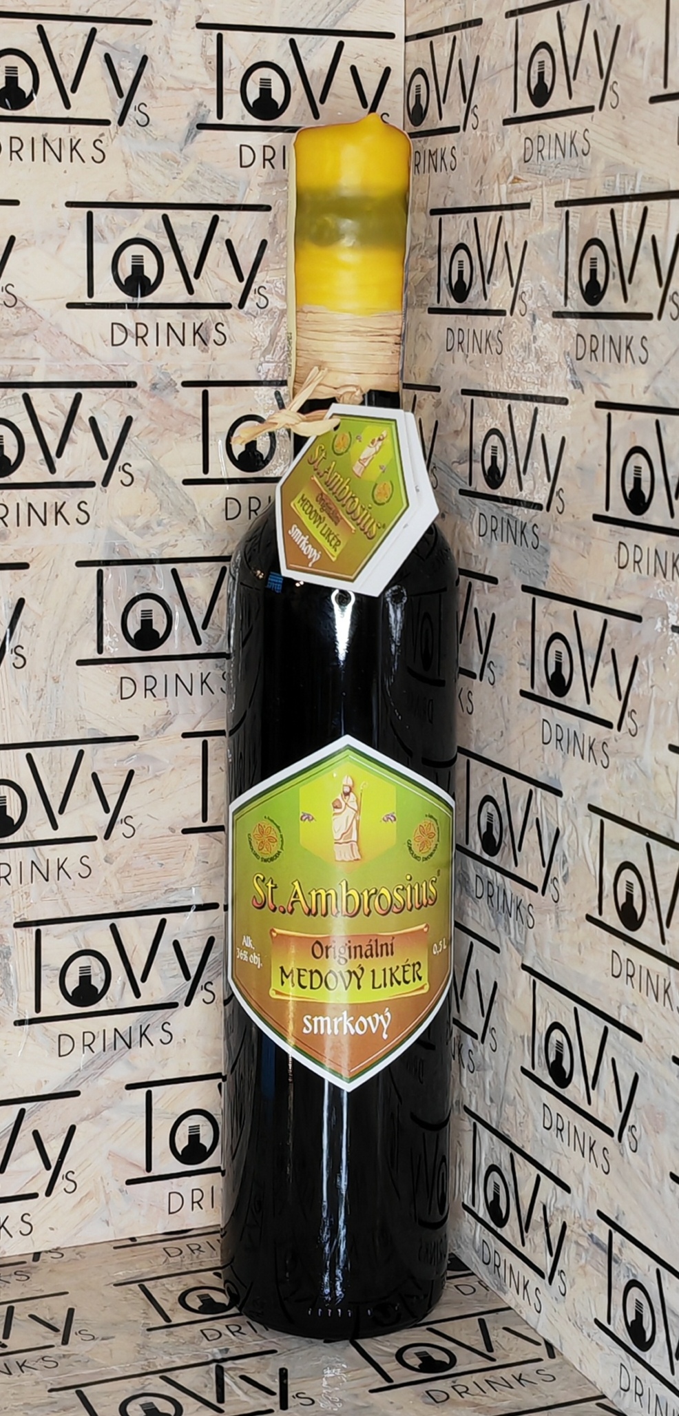 St. Ambrosius medový likér smrkový 36% 0,5l
