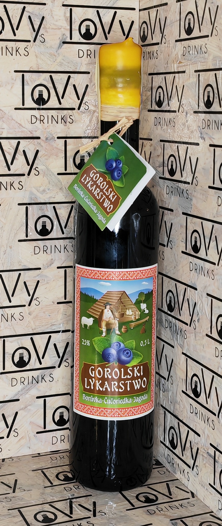 Gorolski lykarstwo medový likér borůvkový 25% 0,5l
