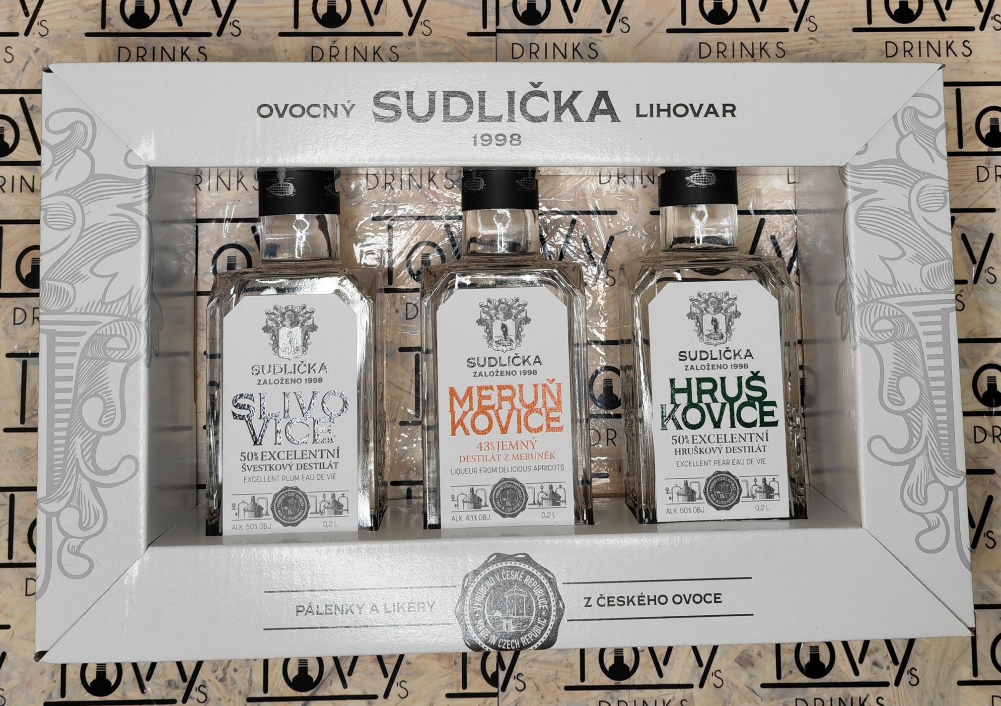 Sudličkova sada destilátů 3x0,2l