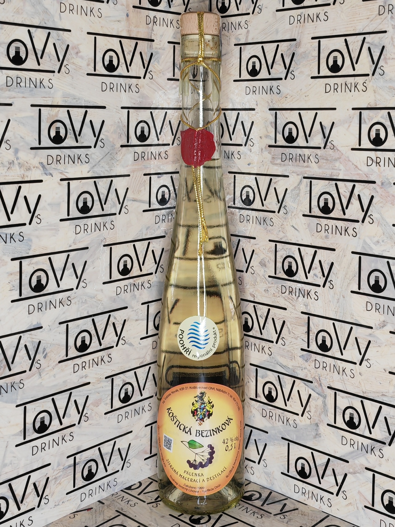 Koštická bezinková pálenka 42% 0,5l