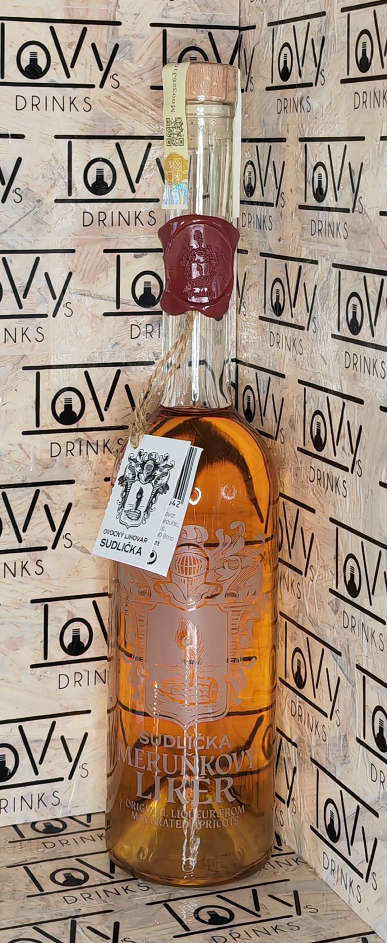 Sudličkův Meruňkový likér dárková láhev 37,5% 0,5l