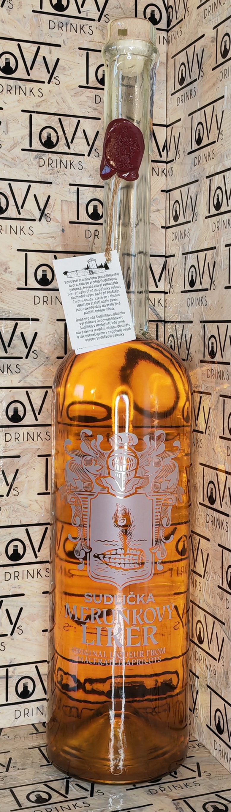 Sudličkův Meruňkový likér dárková láhev 37,5% 1,5l