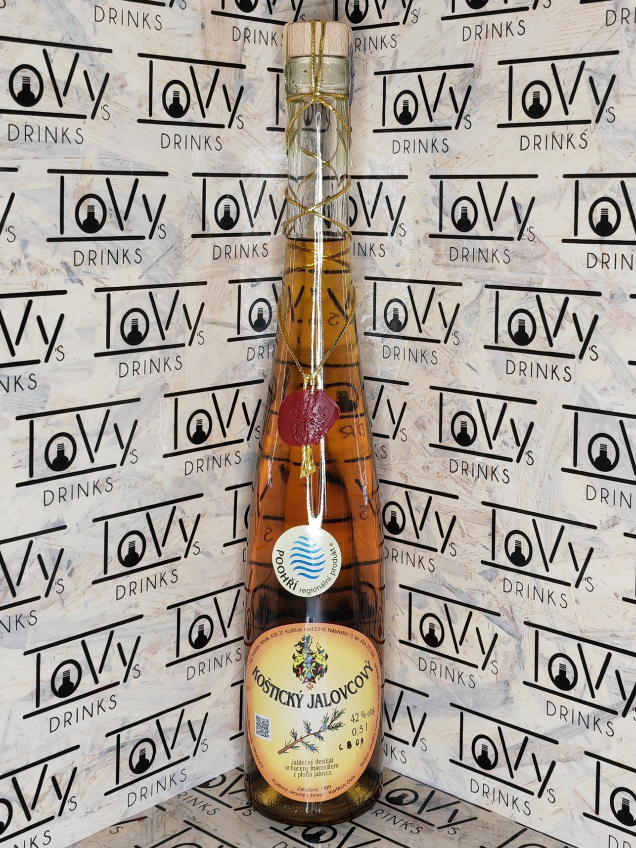 Koštický jalovcový destilát 42% 0,5l