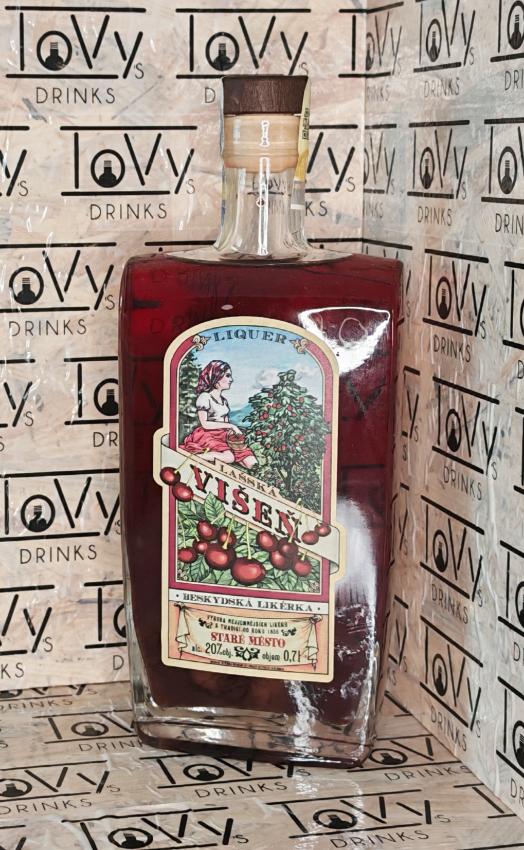 Lašská višeň likér LUX 20% 0,7l
