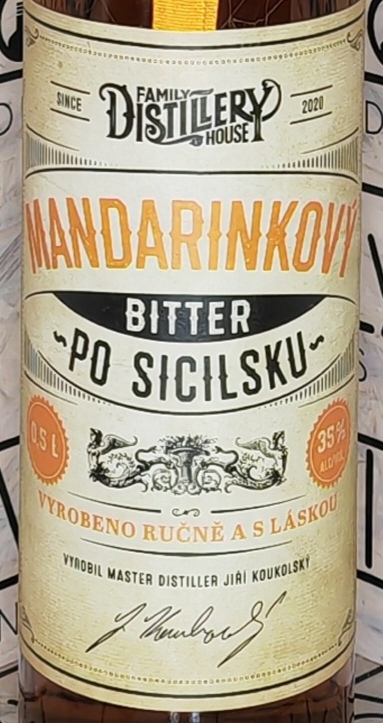 Mandarinkový bitter po sicilsku 35% 0,5l
